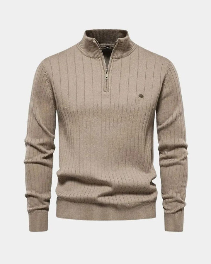 Mikkel™ | Halvzip Bomuldstrøje