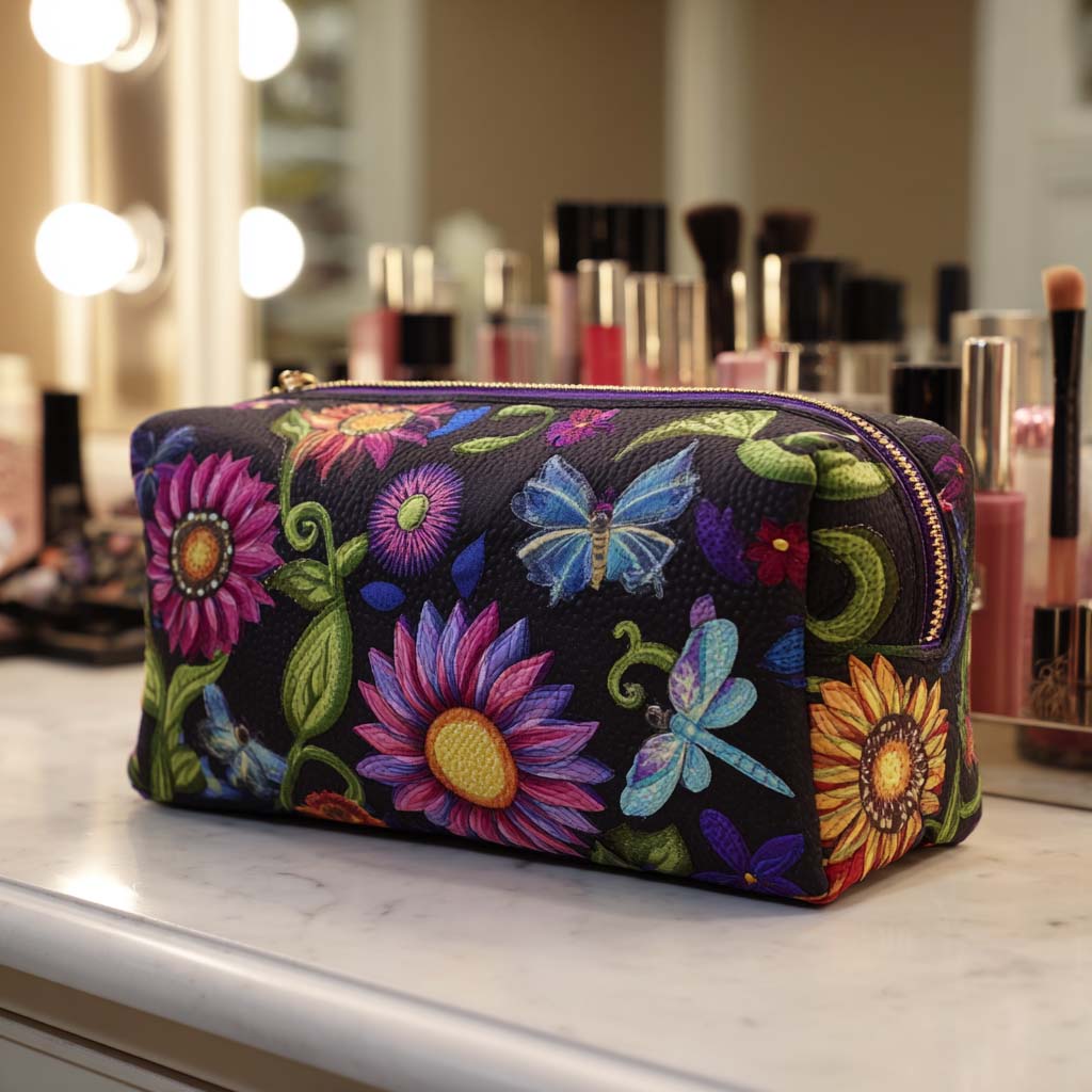 Makeuptaske Blomsterdrøm