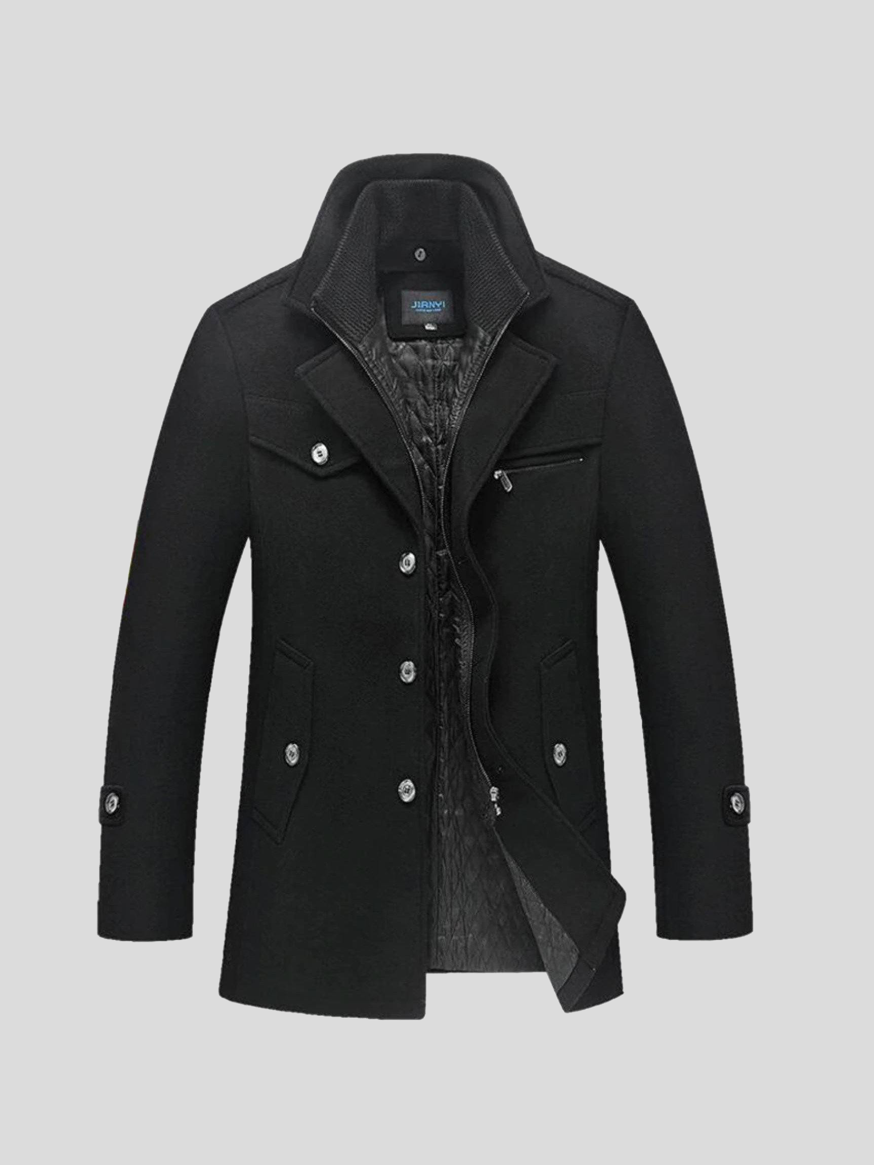 Nikolaj™ | Klassisk uld-peacoat