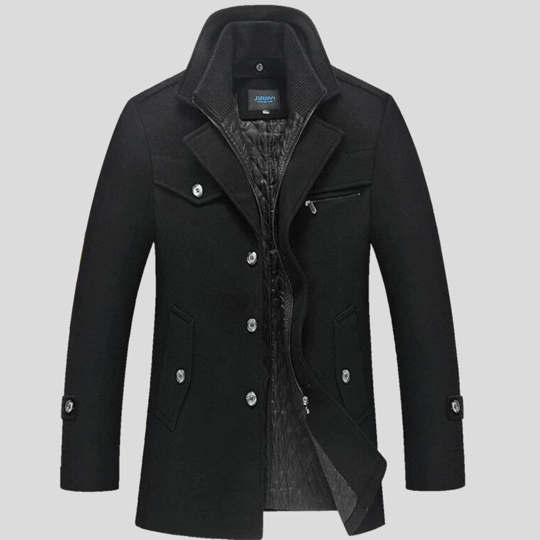 Nikolaj™ | Klassisk uld-peacoat