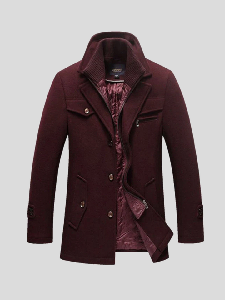 Nikolaj™ | Klassisk uld-peacoat