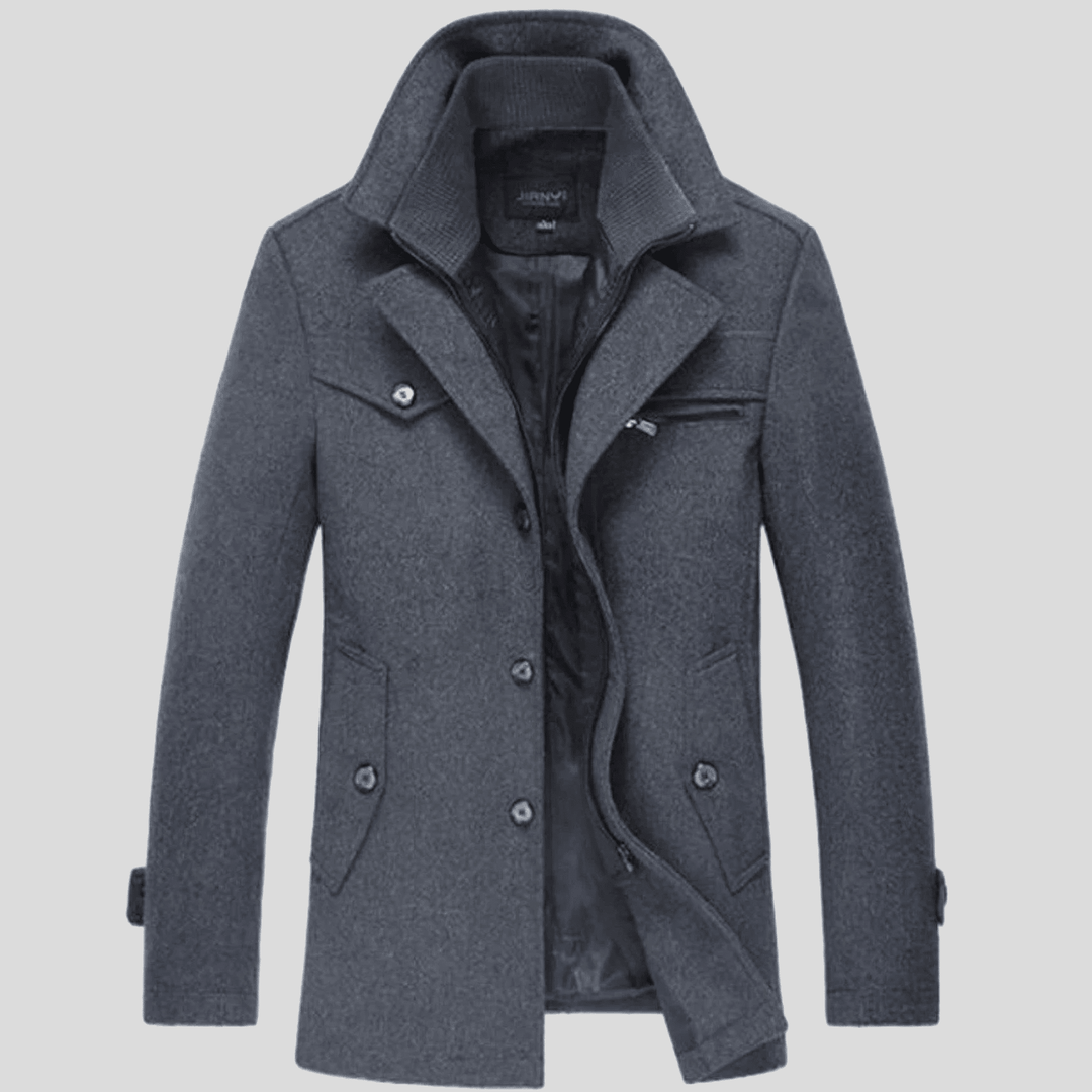 Nikolaj™ | Klassisk uld-peacoat
