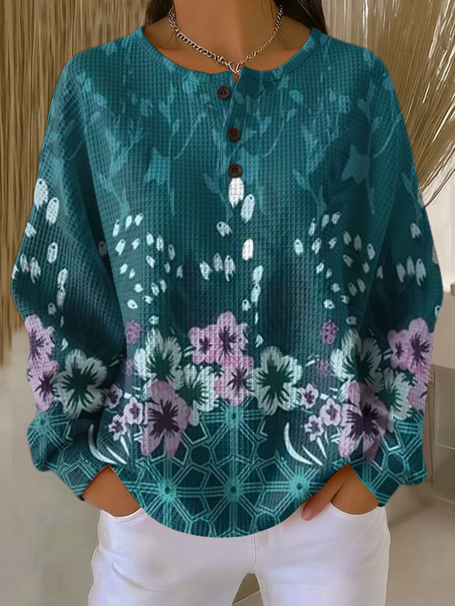Nora™ - Pullover med blomstermønster