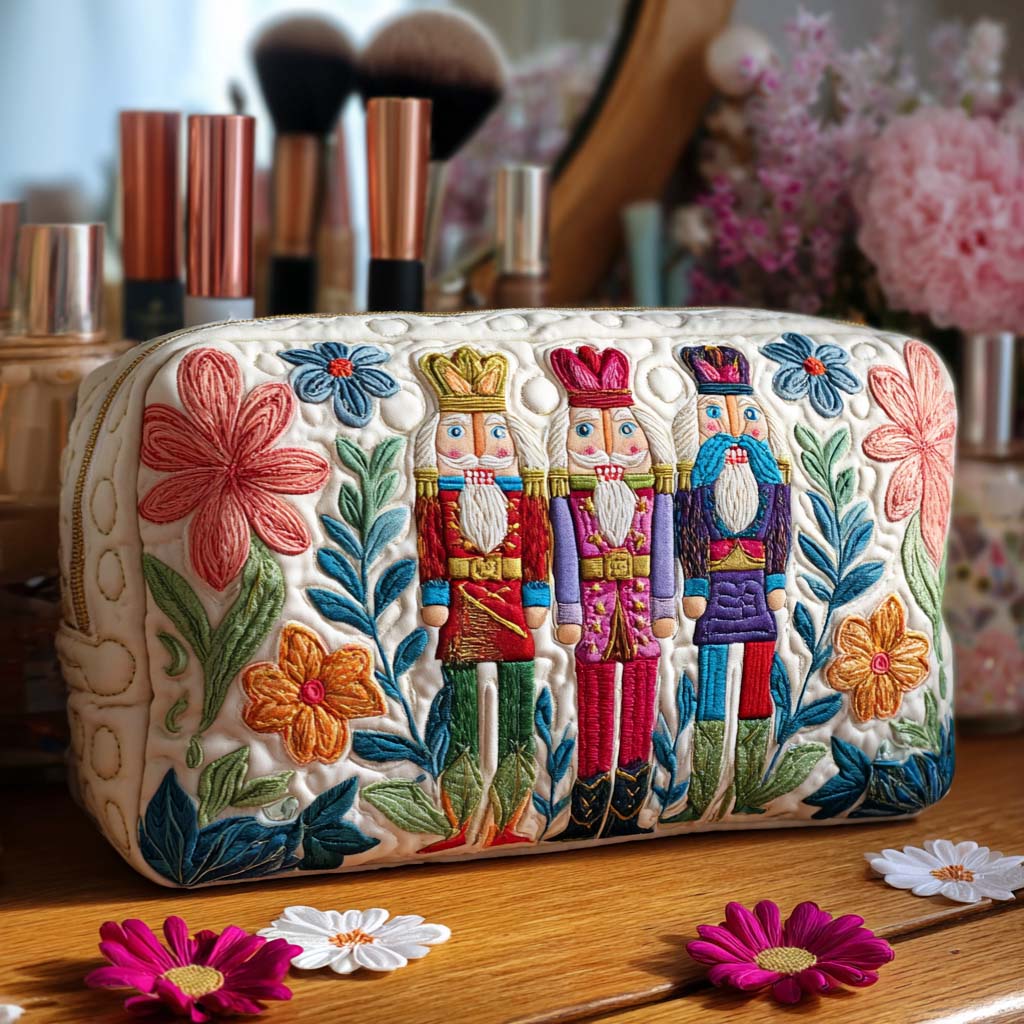Makeuptaske Nøddeknækker i Blomster