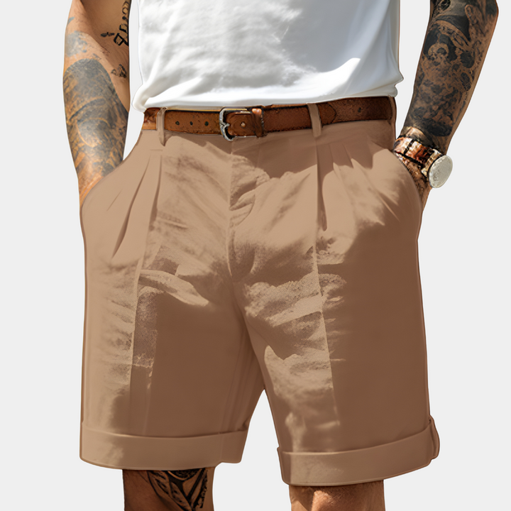 Afslappede bomuldsshorts