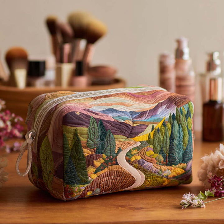 Makeuptaske "Landskab i Uld"