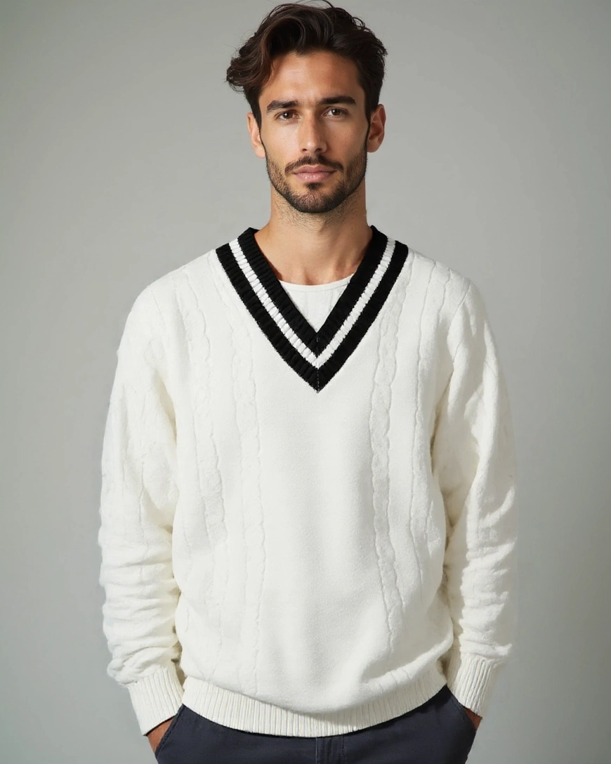 Poul™ | V-hals strik