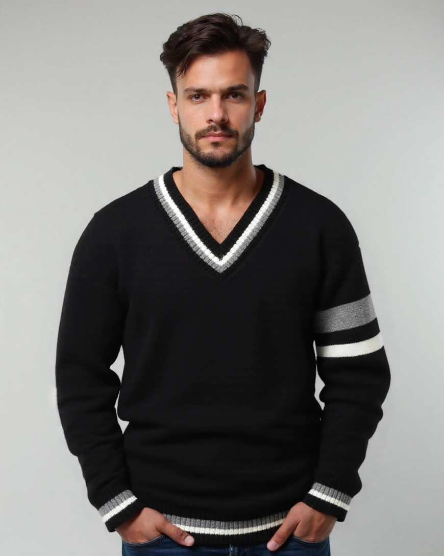 Rasmus™ | Pullover med V-hals