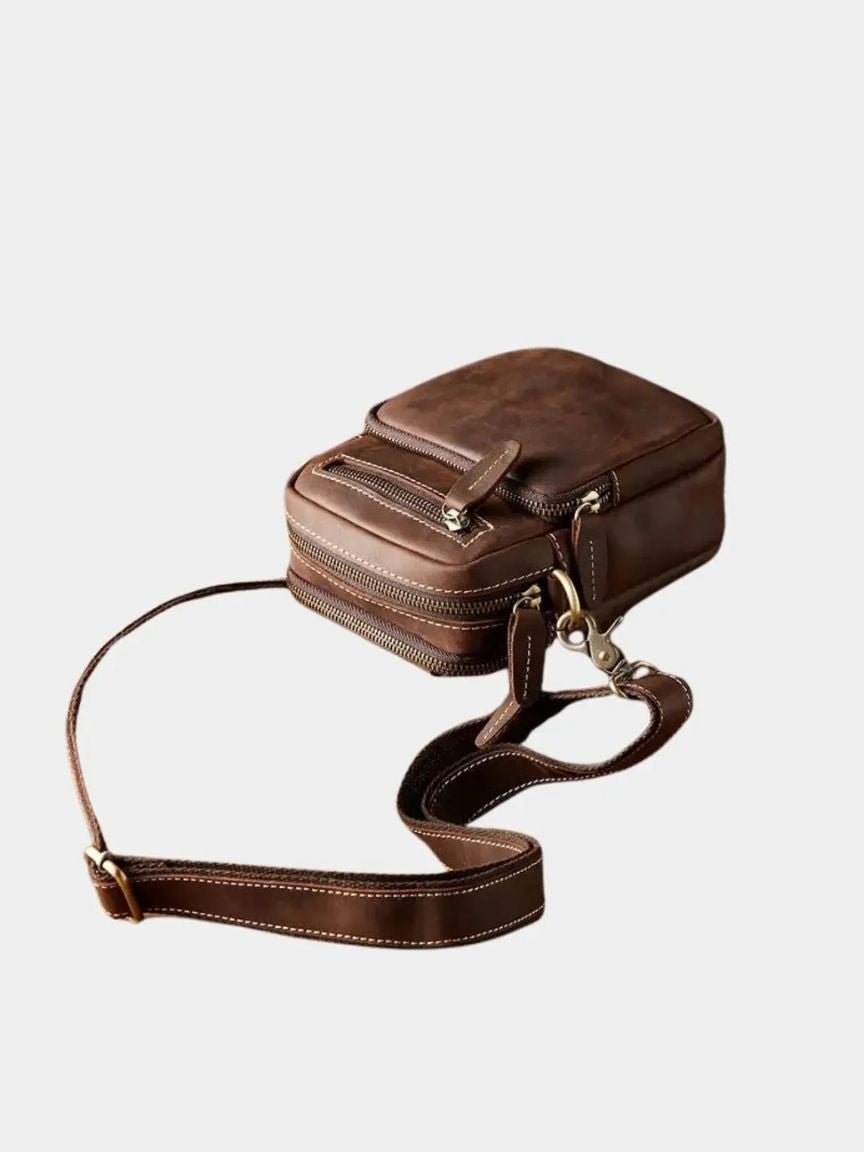 Rene™ | Retro skuldertaske i læder