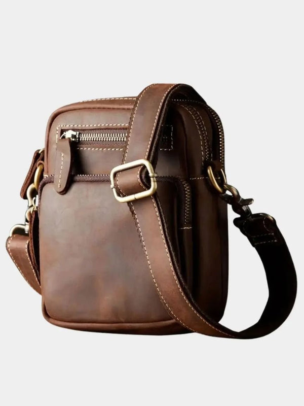Rene™ | Retro skuldertaske i læder