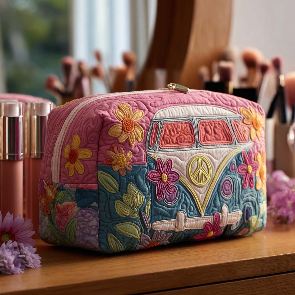 Makeuptaske "Blomstervæv"