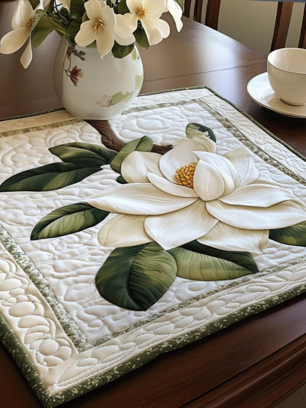 Anouk - Vatteret dækkeserviet Rustik Magnolia Blomstring
