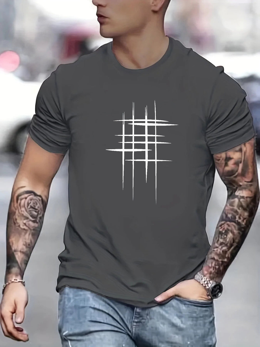 Savrani™ | Elegant kortærmet T-shirt med grafisk print