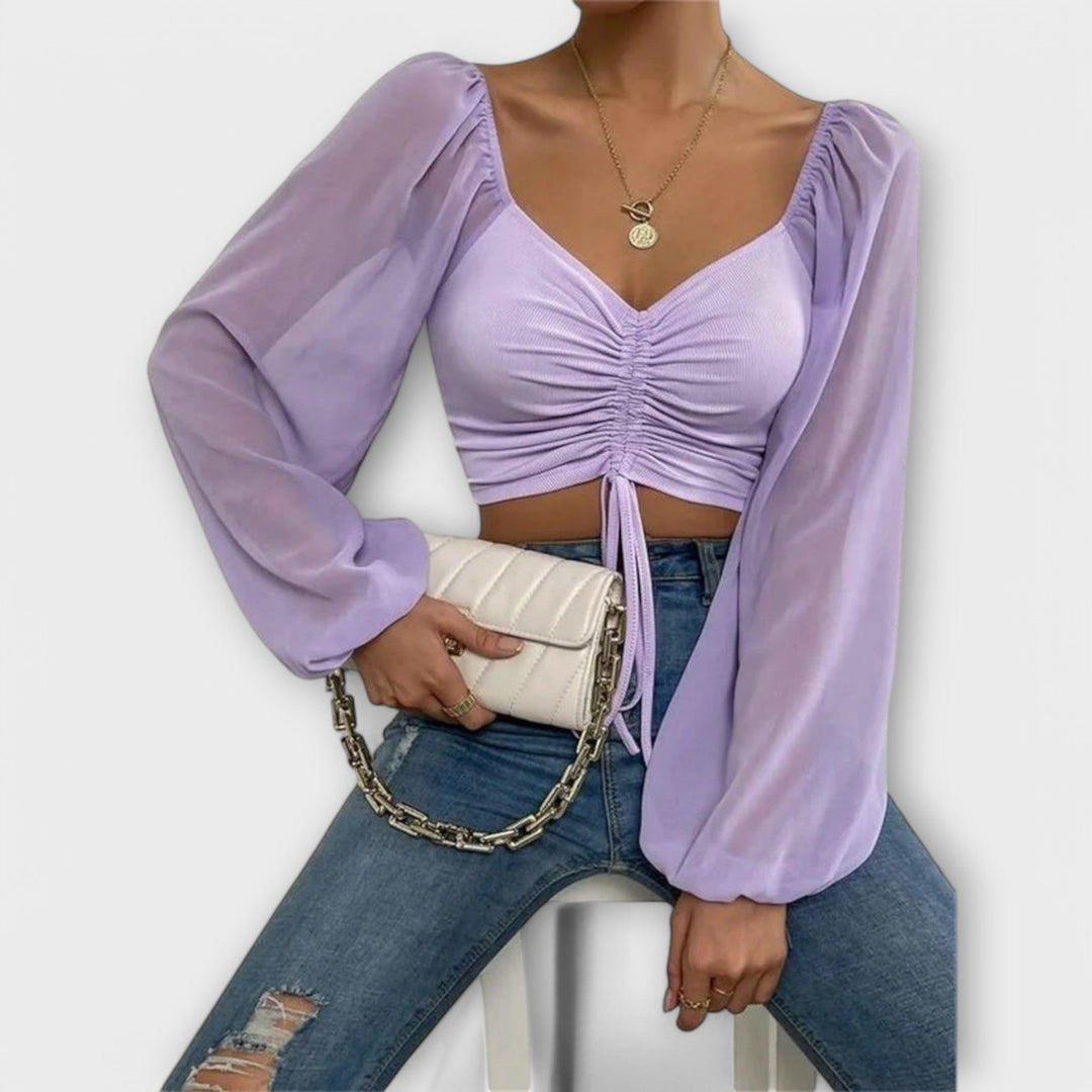 Jacqueline | Flæset aftenbluse