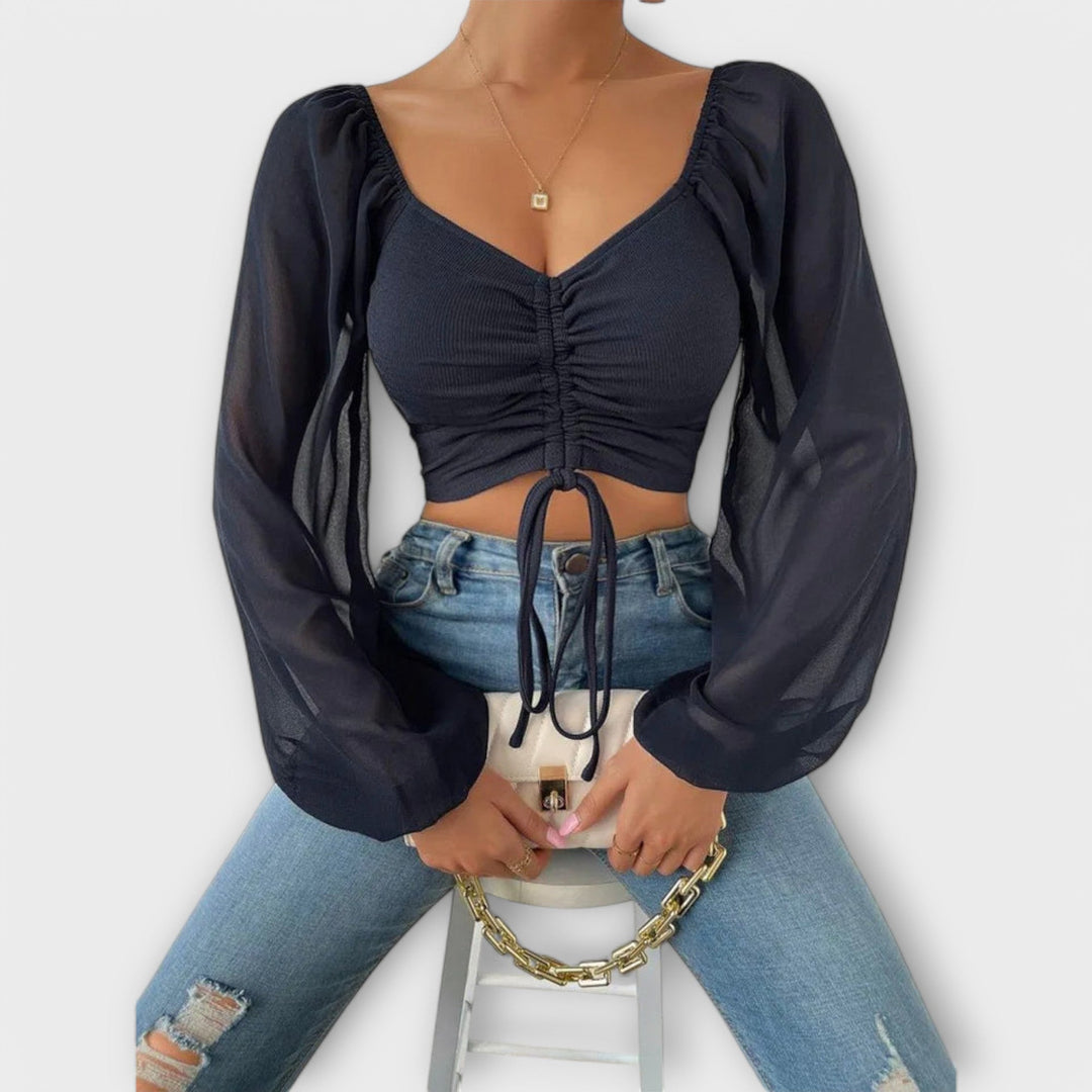 Jacqueline | Flæset aftenbluse