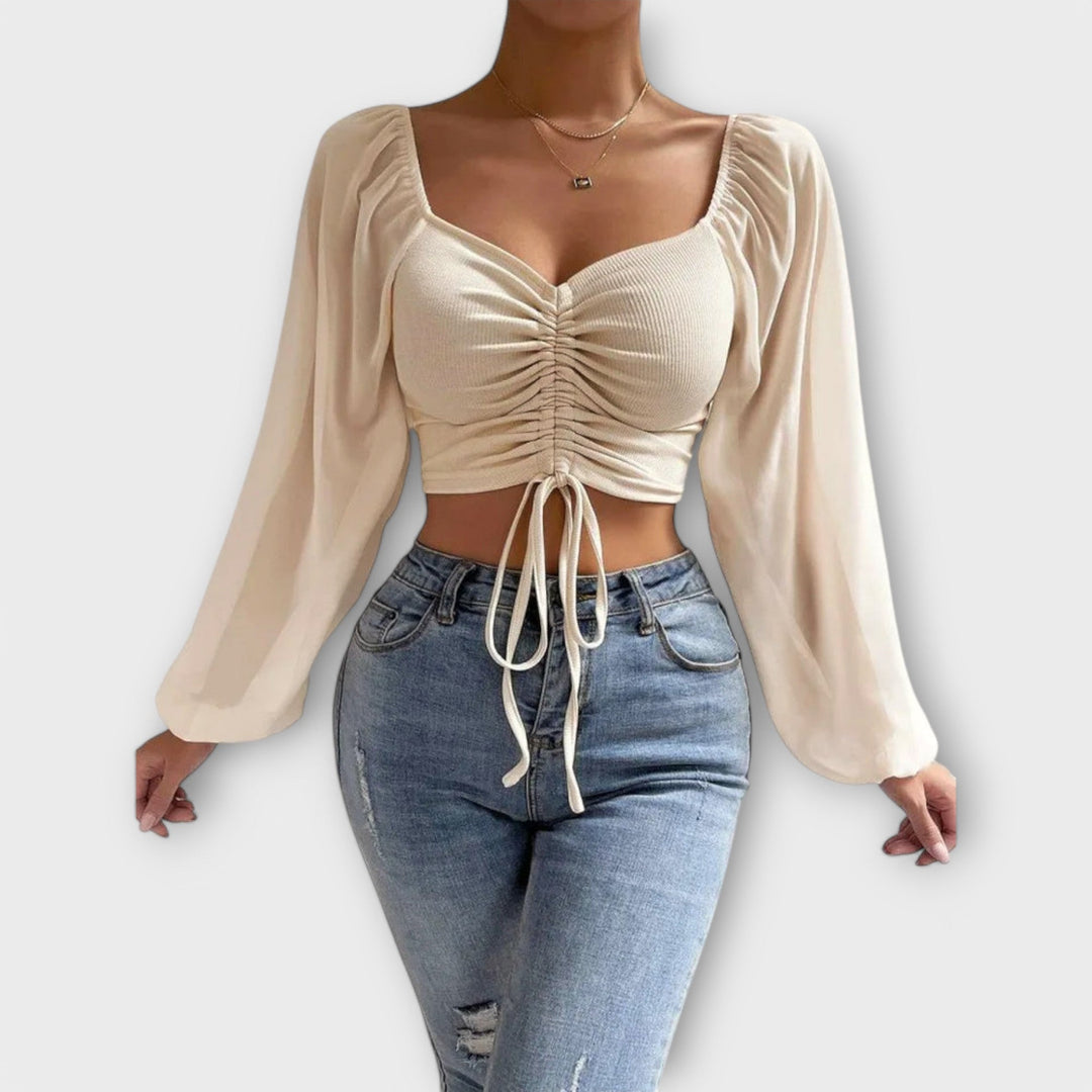 Jacqueline | Flæset aftenbluse