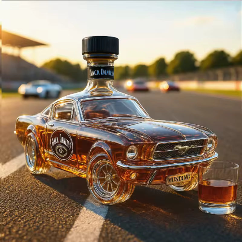 Whisky Fles Politiewagen