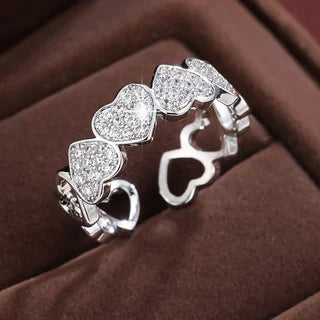 Hjerte Ring Krystaller 