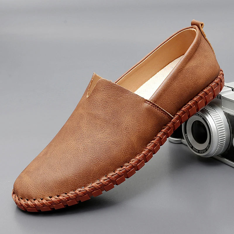 Santorini læderloafers 