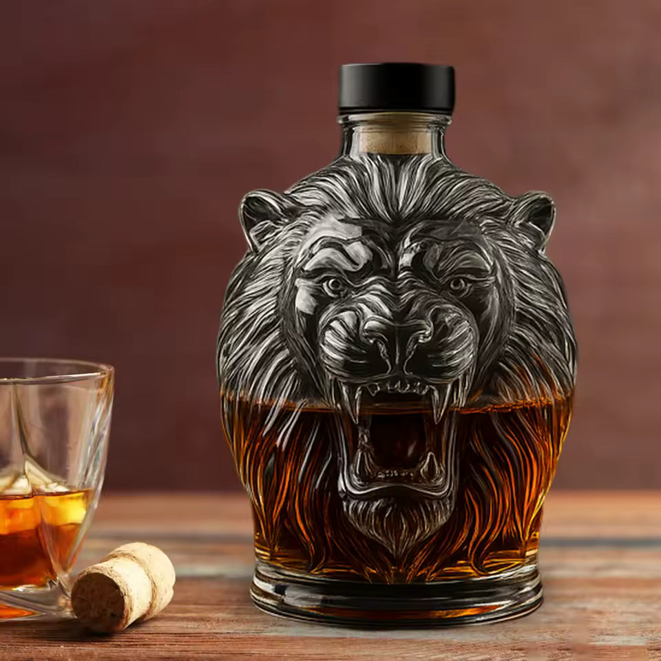 Leeuwenkop Whisky Flaske