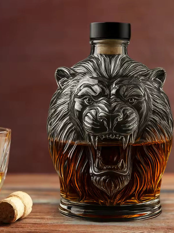 Leeuwenkop Whisky Flaske