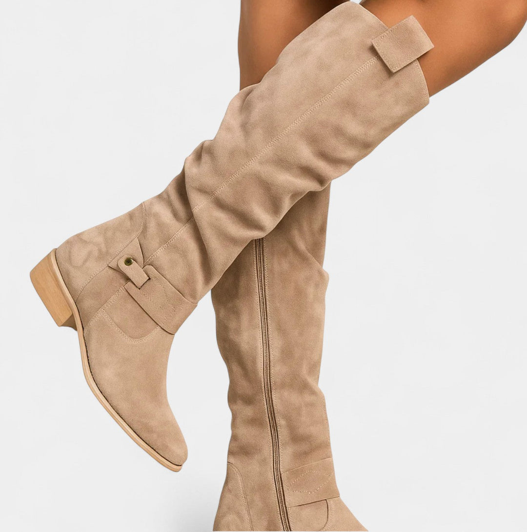 BelleVie – Elegante ruskindsstøvler