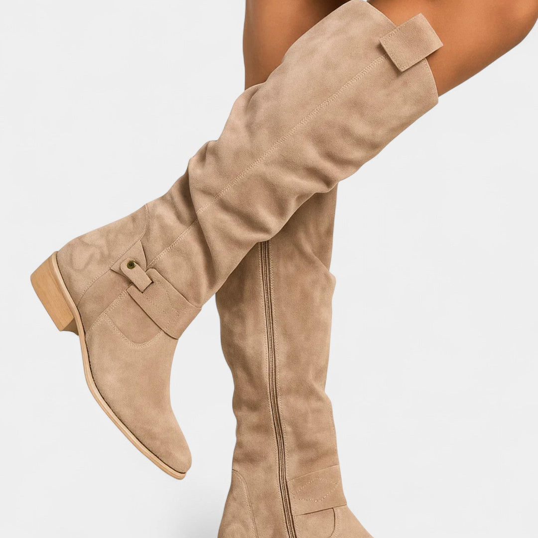 BelleVie – Elegante ruskindsstøvler