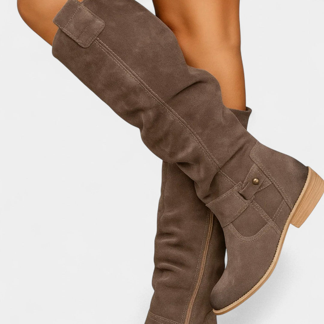 BelleVie – Elegante ruskindsstøvler