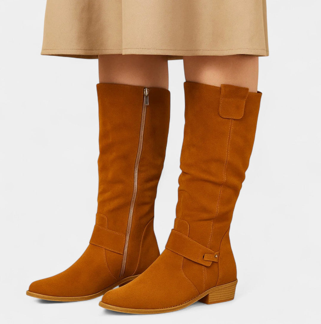 BelleVie – Elegante ruskindsstøvler