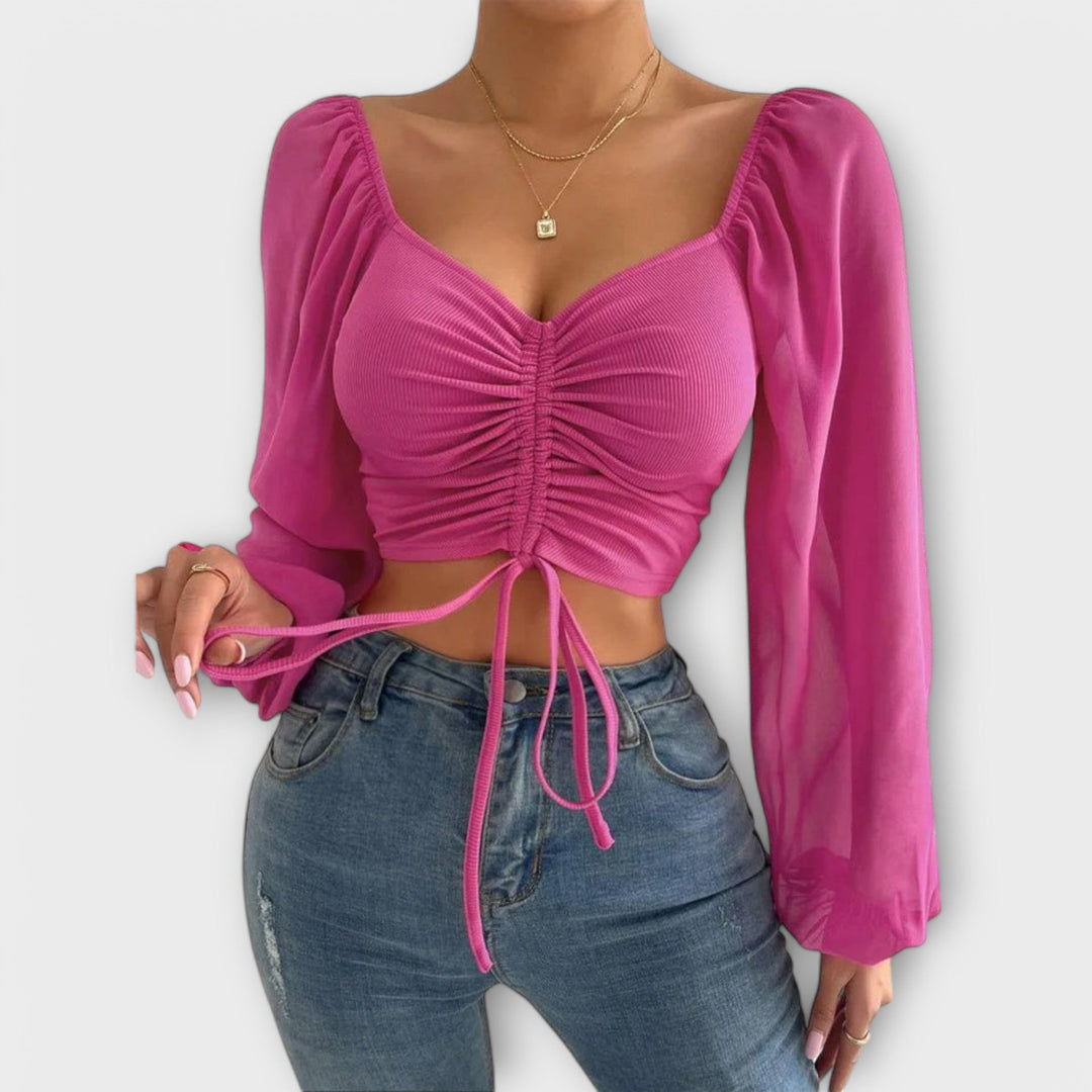 Jacqueline | Flæset aftenbluse