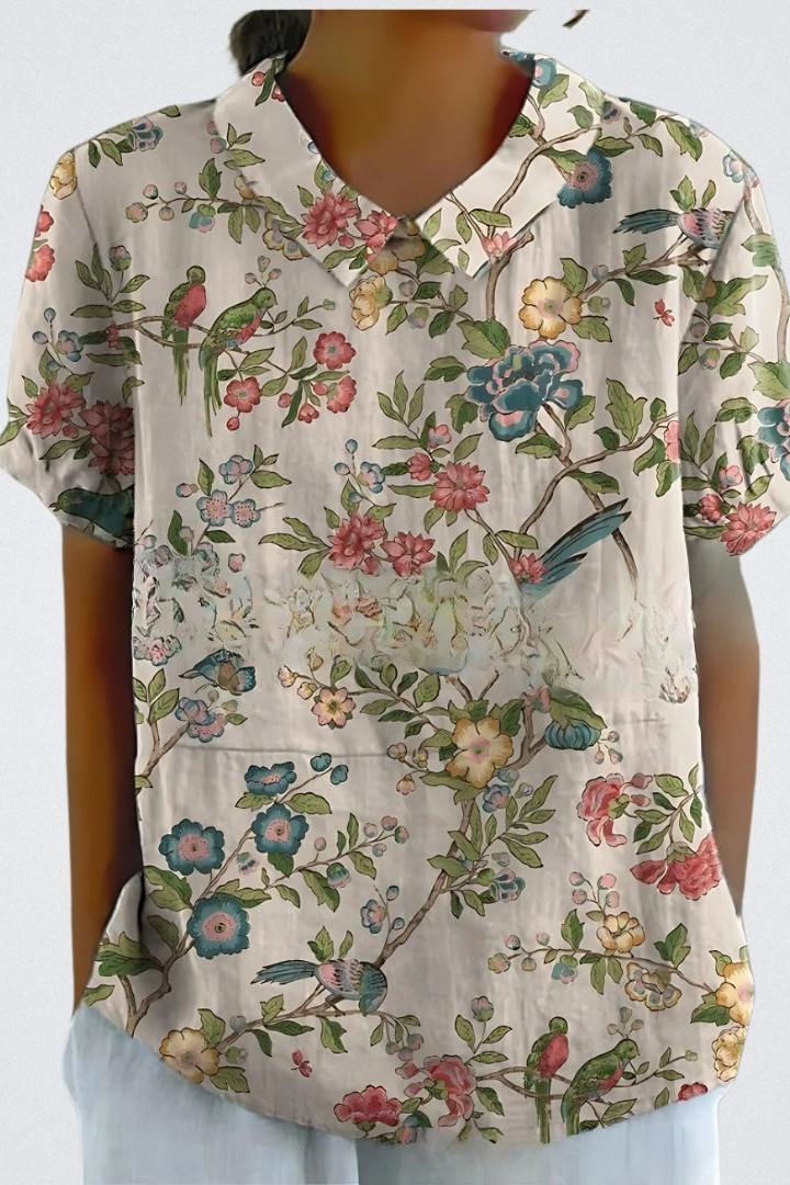 Selma | Blomsterbluse