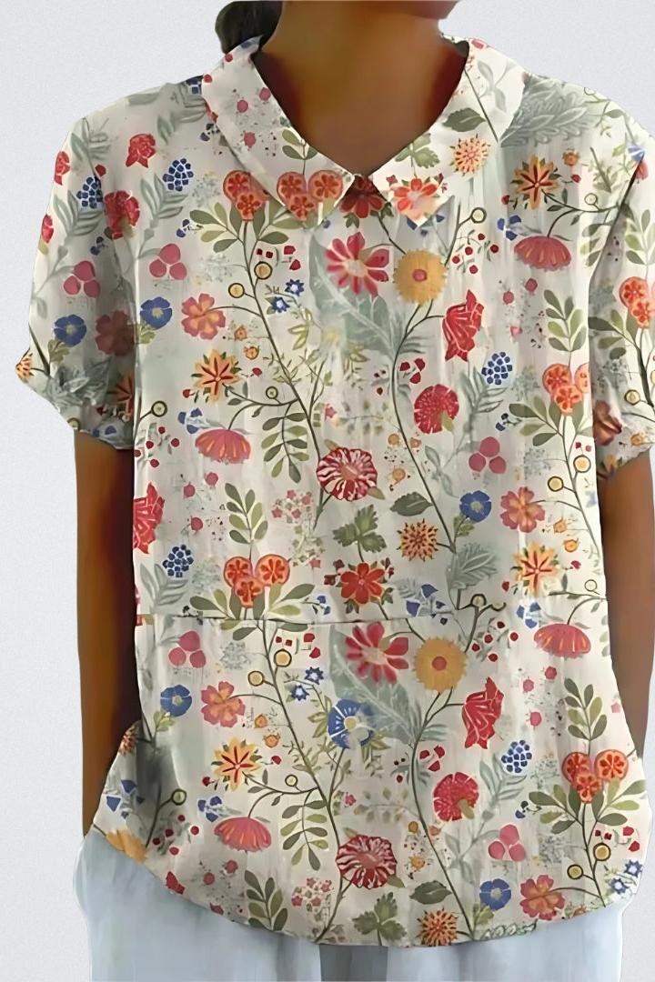 Selma | Blomsterbluse