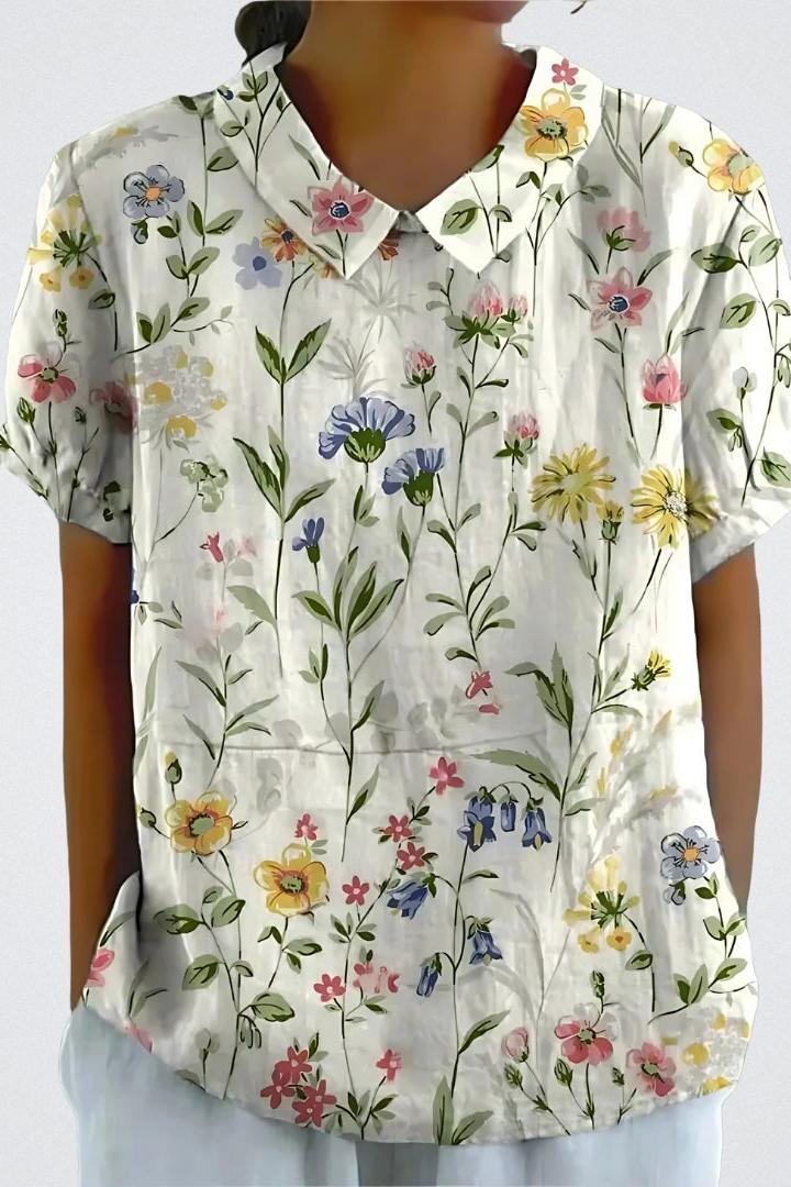 Selma | Blomsterbluse