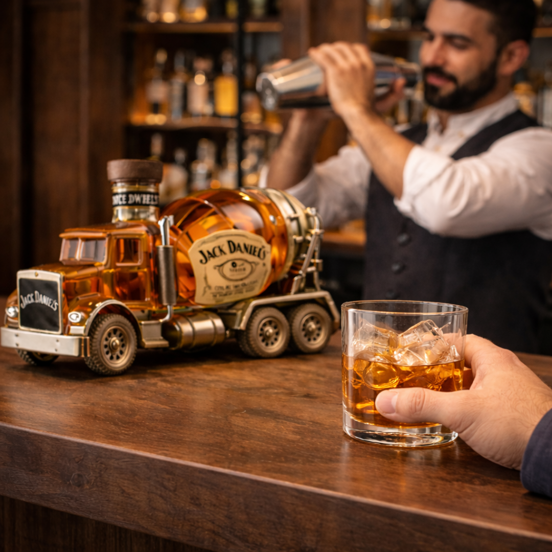 Jack Daniel's Whiskykarafel - Lastbiludgave