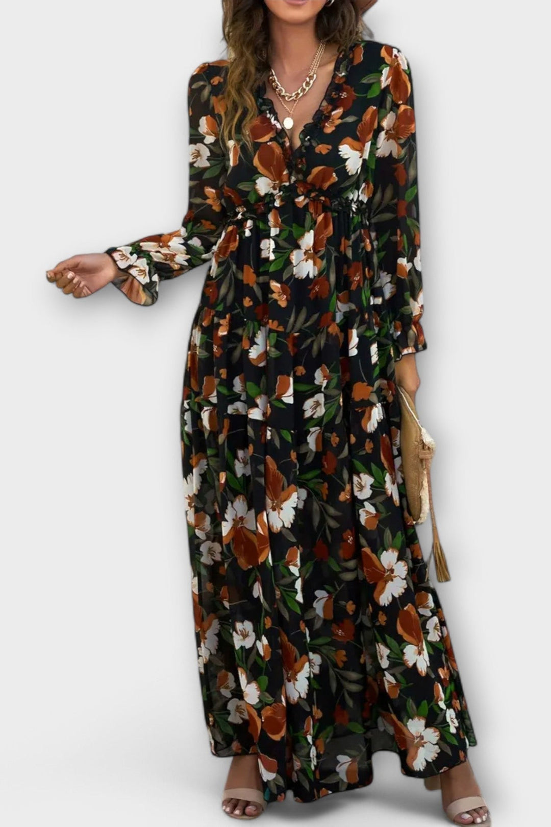 Sofia | Maxikjole med blomster