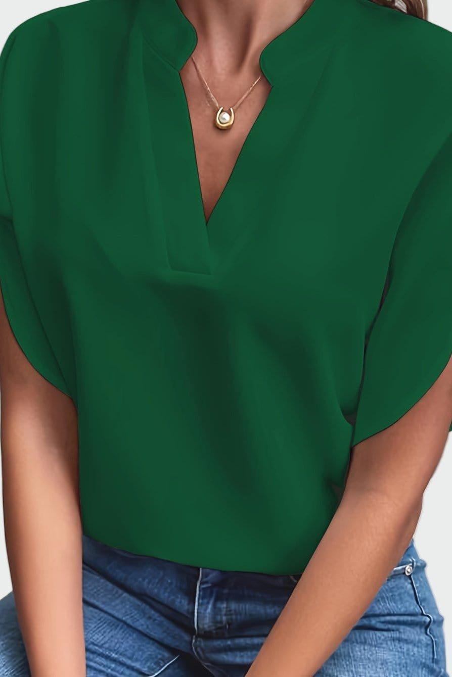 Stine | Bluse med V-hals