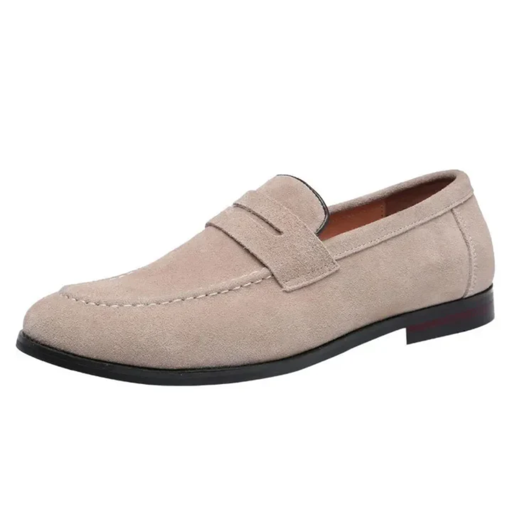 Sommerloafers i ruskind