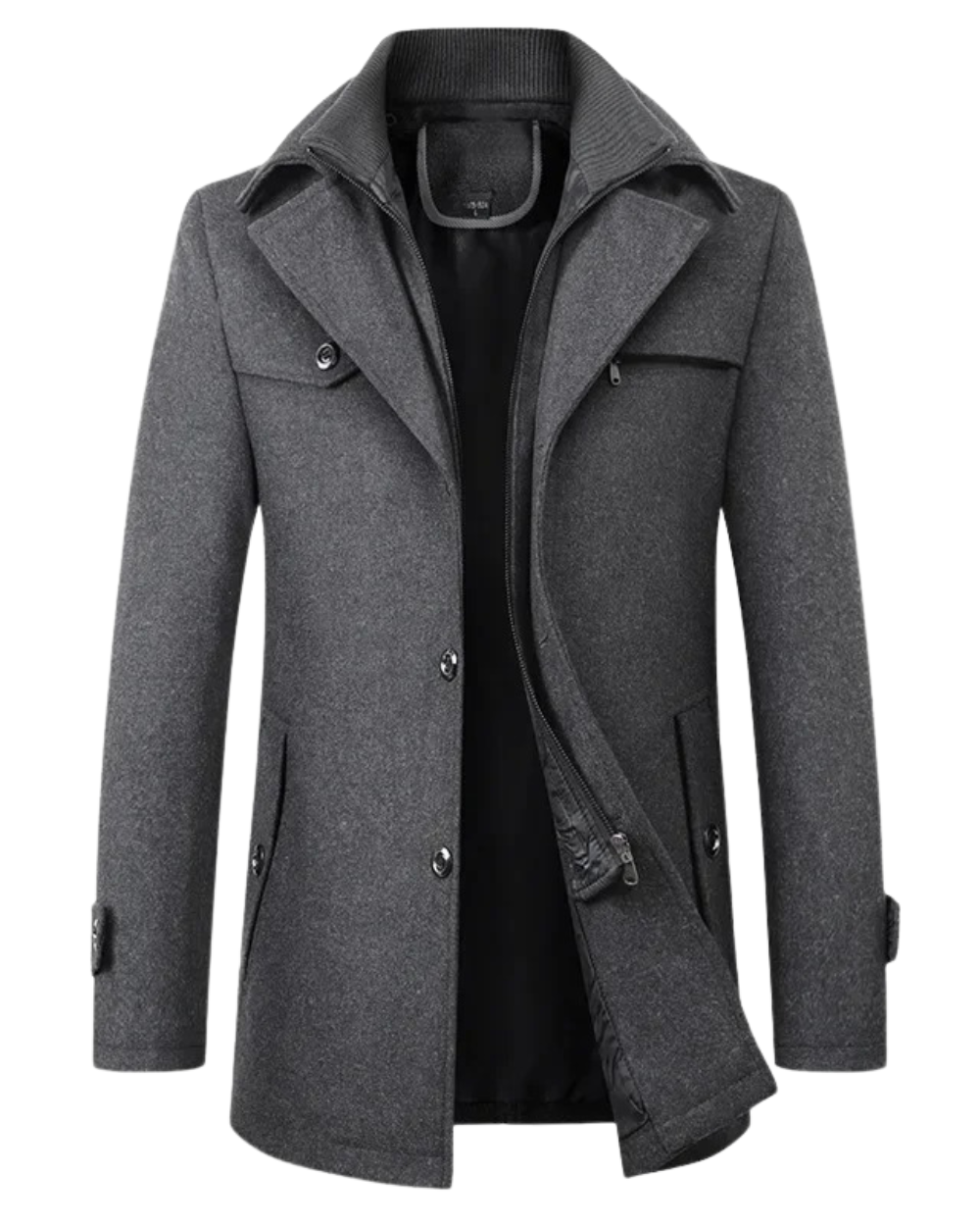 Elegant Uld Vinterjakke