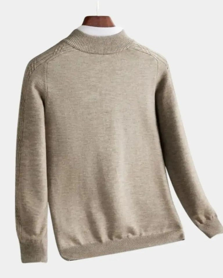 Vilhelm™ | Basis Pullover med Halvzip