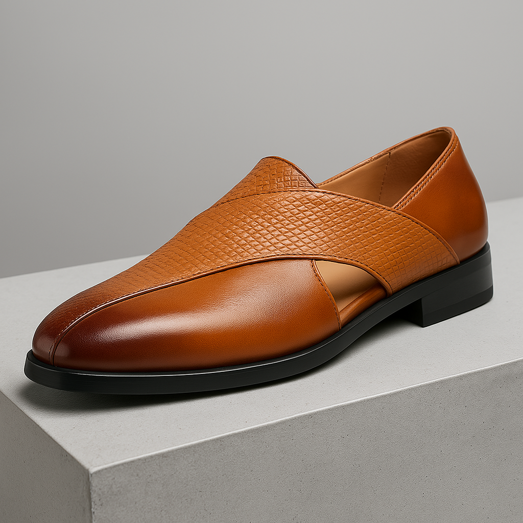 Vintage læderloafers