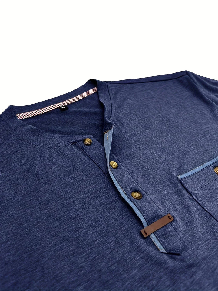 Savrani™ | Elegant T-shirt med rund hals og lomme