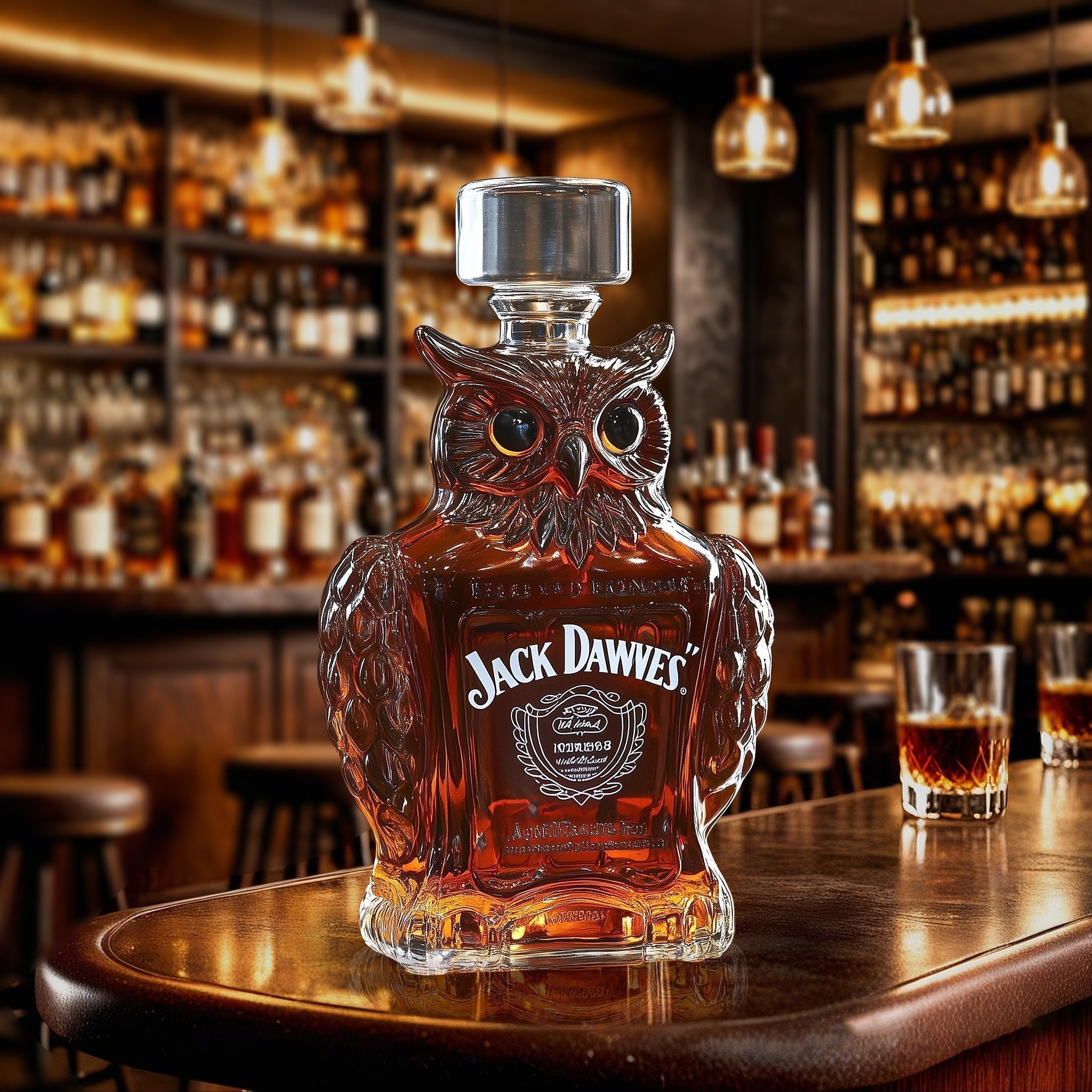 Uil Whisky Flaske