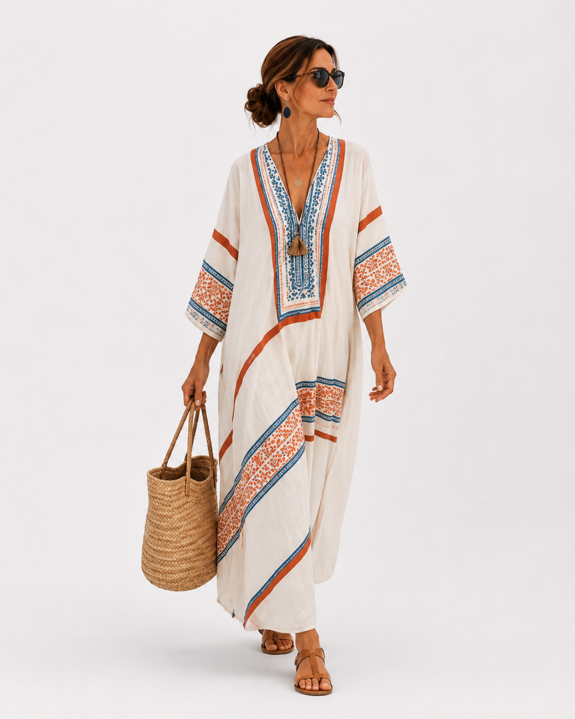 Kaftan Amira Hvid Etno