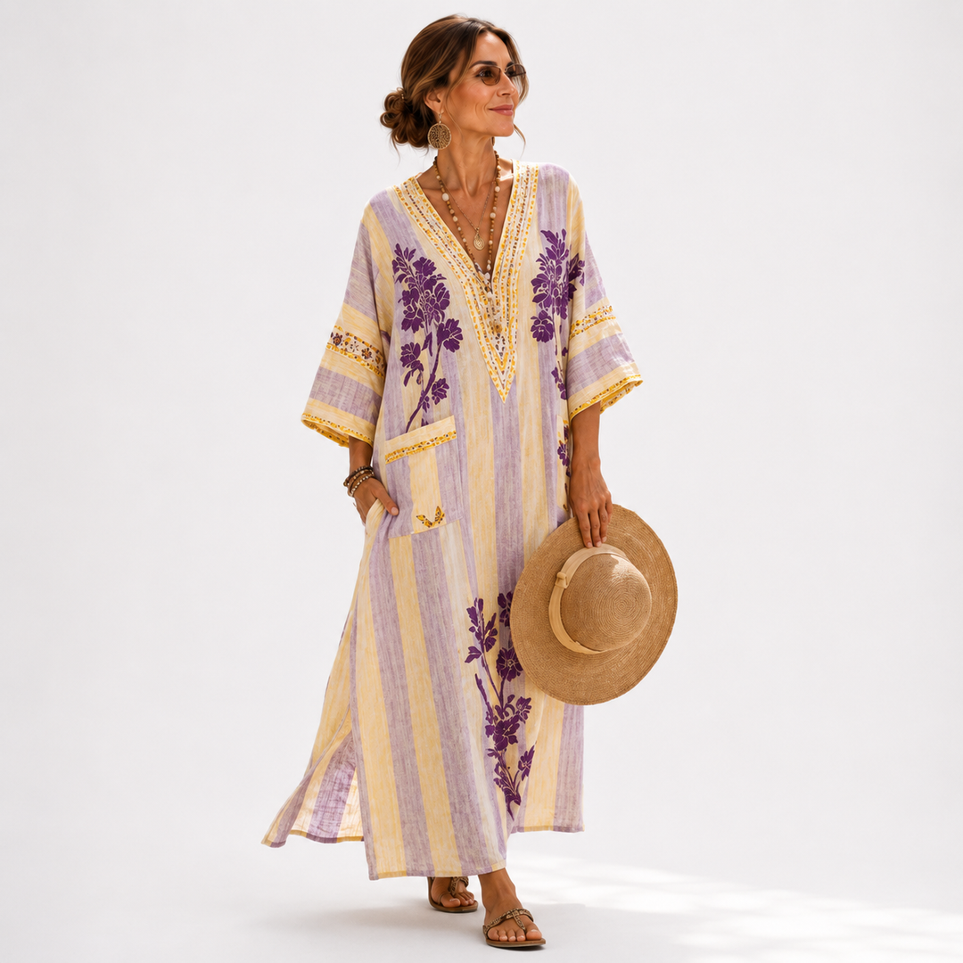 Kaftan Sofia Lilla Floral