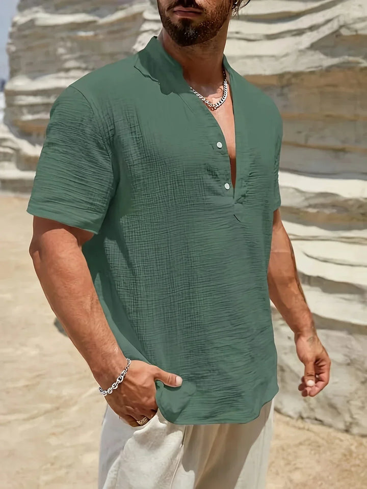 Savrani™ | Elegant sommerskjorte med høj krave