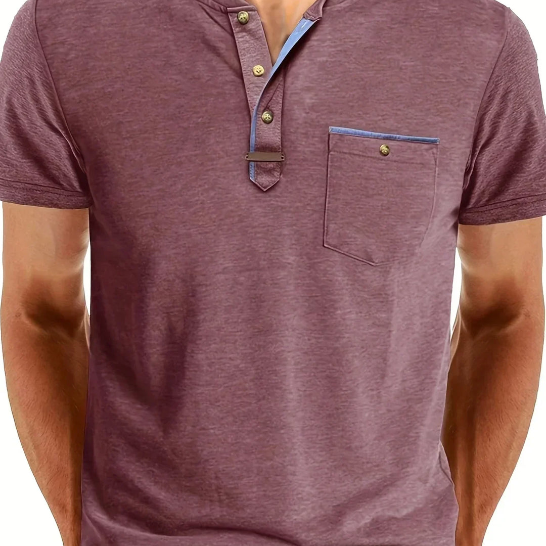 Savrani™ | Elegant T-shirt med rund hals og lomme