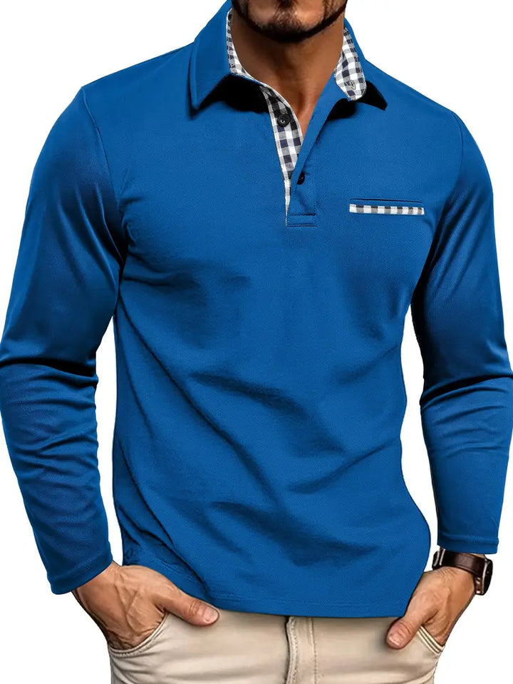 Premium langærmet polo 