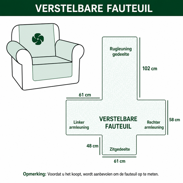 Angela - Polstret sofaovertræk Hulst Jul