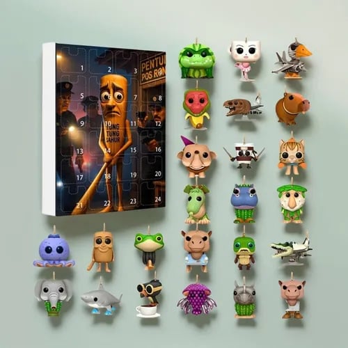 Tung Tung Tung Sahur italiensk adventskalender med 24-dages nedtælling