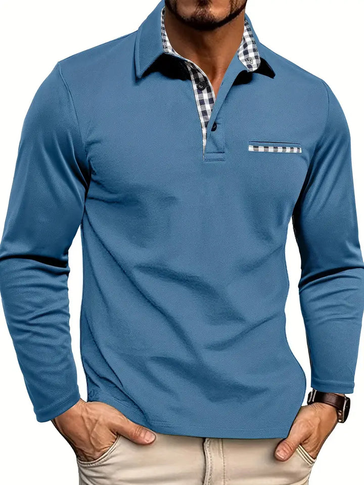 Premium langærmet polo 